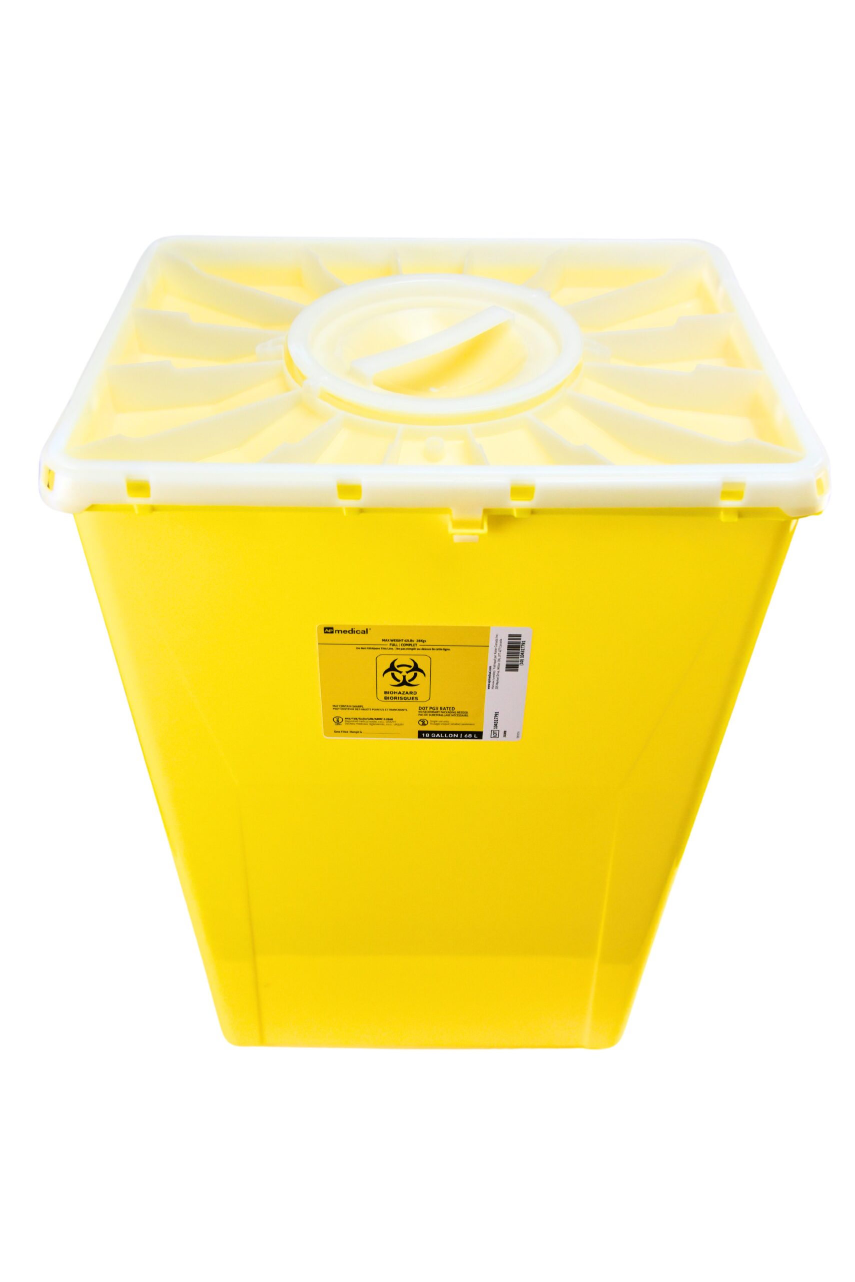 68 Litre Biomedical Waste Bin (Box of 7)
